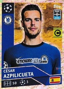 Figurina César Azpilicueta (Captain) - UEFA Champions League 2020-2021 - Topps