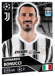 Sticker Leonardo Bonucci - UEFA Champions League 2020-2021 n. JUV4 - Topps
