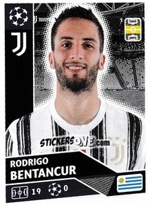 Sticker Rodrigo Bentancur - UEFA Champions League 2020-2021 n. JUV12 - Topps