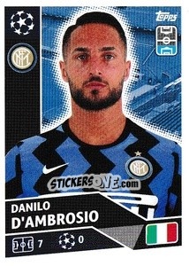 Sticker Danilo D'Ambrosio - UEFA Champions League 2020-2021 - Topps