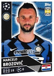 Cromo Marcelo Brozović - UEFA Champions League 2020-2021 - Topps