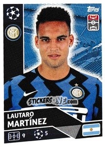 Sticker Lautaro Martínez - UEFA Champions League 2020-2021 - Topps