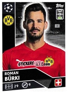 Sticker Roman Bürki - UEFA Champions League 2020-2021 - Topps
