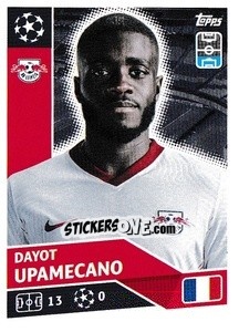 Sticker Dayot Upamecano - UEFA Champions League 2020-2021 n. RBL5 - Topps