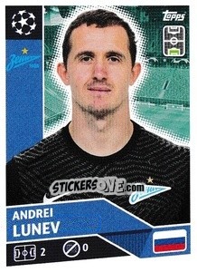 Sticker Andrei Lunev - UEFA Champions League 2020-2021 - Topps