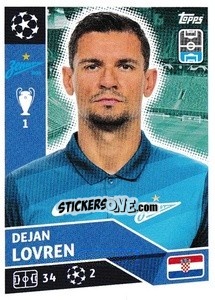 Sticker Dejan Lovren - UEFA Champions League 2020-2021 - Topps