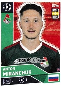 Sticker Anton Miranchuk - UEFA Champions League 2020-2021 - Topps