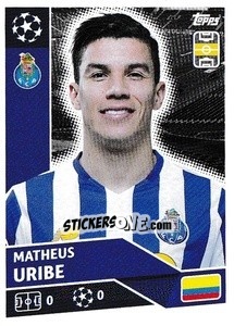 Sticker Matheus Uribe - UEFA Champions League 2020-2021 n. POR10 - Topps