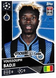 Sticker Youssouph Badji - UEFA Champions League 2020-2021 n. BRU17 - Topps