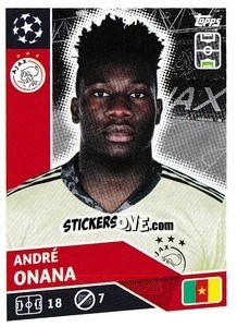 Sticker André Onana - UEFA Champions League 2020-2021 n. AJA3 - Topps