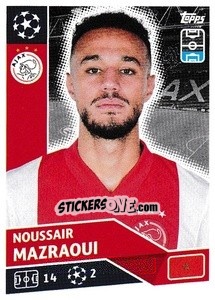 Sticker Noussair Mazraoui - UEFA Champions League 2020-2021 - Topps
