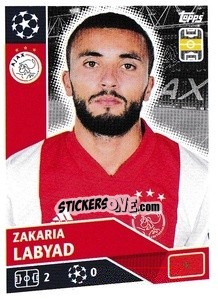 Sticker Zakaria Labyad - UEFA Champions League 2020-2021 - Topps