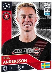 Sticker Joel Andersson - UEFA Champions League 2020-2021 n. POF55 - Topps