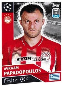 Sticker Avraam Papadopoulos - UEFA Champions League 2020-2021 - Topps