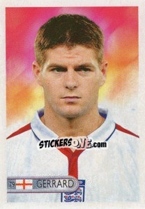 Sticker Steven Gerrard - Mundocrom World Cup 2006 - NO EDITOR