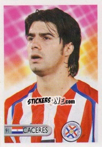 Sticker Julio Cesar Caceres - Mundocrom World Cup 2006 - NO EDITOR