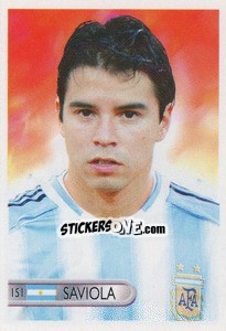 Sticker Javier Saviola - Mundocrom World Cup 2006 - NO EDITOR
