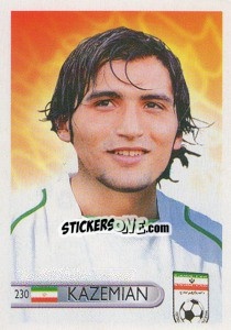Sticker Javad Kazemian - Mundocrom World Cup 2006 n. 230 - NO EDITOR