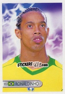 Sticker Ronaldinho - Mundocrom World Cup 2006 n. 353 - NO EDITOR