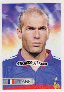 Sticker Zinedine Zidane - Mundocrom World Cup 2006 n. 418 - NO EDITOR
