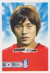 Sticker Baek Ji-Hoon - Mundocrom World Cup 2006 n. 447 - NO EDITOR