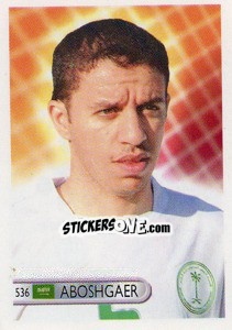 Sticker Manaf Abushgeer - Mundocrom World Cup 2006 - NO EDITOR