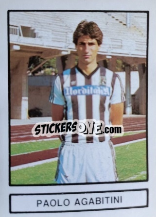 Sticker Paolo Agabitini - Il Grande Calcio 1986-1987 n. 17 - Vallardi