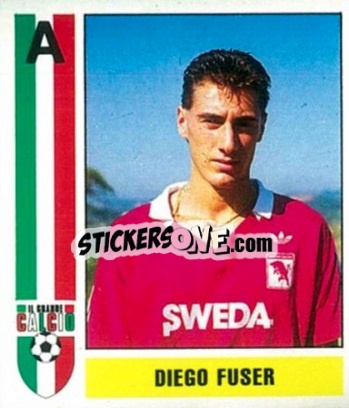 Sticker Diego Fuser - Il Grande Calcio 1987-1988 n. 281 - Vallardi