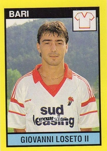 Figurina Giovanni Loseto II - Il Grande Calcio 1988-1989 n. 347 - Vallardi