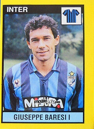 Figurina Giuseppe Baresi I - Il Grande Calcio 1988-1989 n. 109 - Vallardi