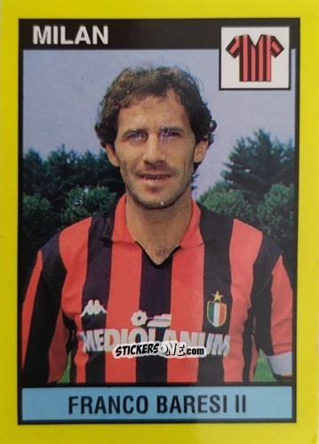 Sticker Franco Baresi II - Il Grande Calcio 1988-1989 n. 176 - Vallardi
