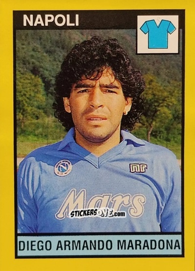 Figurina Diego Armando Maradona - Il Grande Calcio 1988-1989 n. 199 - Vallardi