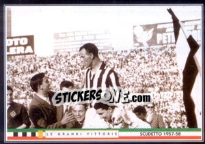 Sticker Il Trionfo Del Gigante - Juventus Le Grandi Vittorie n. 19 - Panini