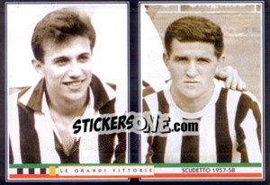 Sticker Gino Stacchini / Flavio Emoli - Juventus Le Grandi Vittorie n. 23 - Panini