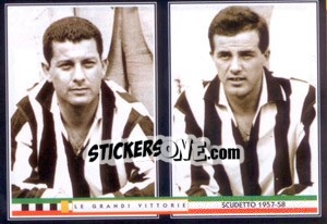 Sticker Giorgio Stivanello / antonio Montico - Juventus Le Grandi Vittorie n. 24 - Panini