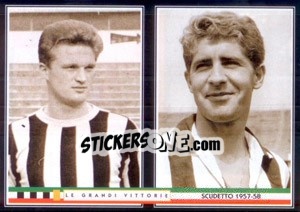 Sticker Benito Boldi / Giorgio Turchi - Juventus Le Grandi Vittorie n. 25 - Panini