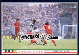 Sticker Caranzaro, Festa Scudetto - Juventus Le Grandi Vittorie n. 30 - Panini