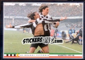 Sticker Juventus A Forza Quattro - Juventus Le Grandi Vittorie n. 38 - Panini