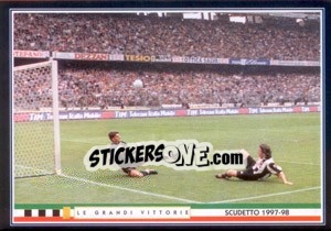 Sticker La Dura Legge Del Gol - Juventus Le Grandi Vittorie n. 39 - Panini