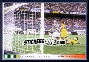 Sticker Il Gol Dell'Andata - Juventus Le Grandi Vittorie n. 60 - Panini