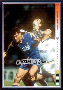 Sticker Caccia Al Pallone - Juventus Le Grandi Vittorie n. 61 - Panini