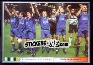 Sticker Tifosi In Festa - Juventus Le Grandi Vittorie n. 66 - Panini