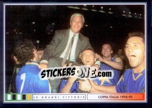 Sticker Il trionfo Di Lippi - Juventus Le Grandi Vittorie n. 67 - Panini