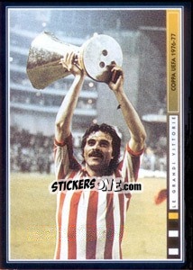 Sticker Il Saluto Del Barone (Franco Causio) - Juventus Le Grandi Vittorie n. 77 - Panini