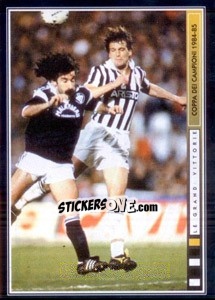 Sticker La Diga Bianconera (Marco Tardelli) - Juventus Le Grandi Vittorie n. 91 - Panini