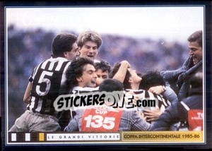 Sticker Festa in Bianconero - Juventus Le Grandi Vittorie n. 116 - Panini