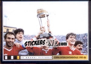 Sticker A Spasso Con La Coppa - Juventus Le Grandi Vittorie - Panini