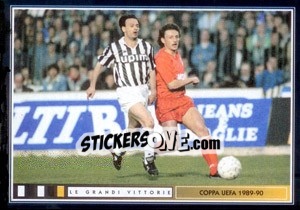 Cromo Schillaci La Minaccia - Juventus Le Grandi Vittorie - Panini