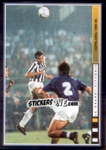 Sticker Casiraghi-Gol - Juventus Le Grandi Vittorie n. 127 - Panini