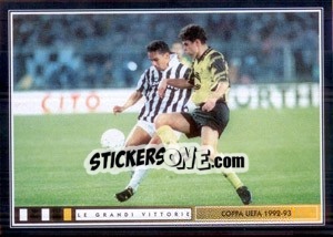 Sticker Ciclone Baggio - Juventus Le Grandi Vittorie - Panini